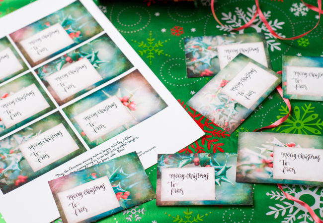 Christmas Gift Tags {Free Printable}